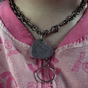 Vintage Tiffany & Co. Heart Tag Necklace – Sterling Silver, Large Pendant